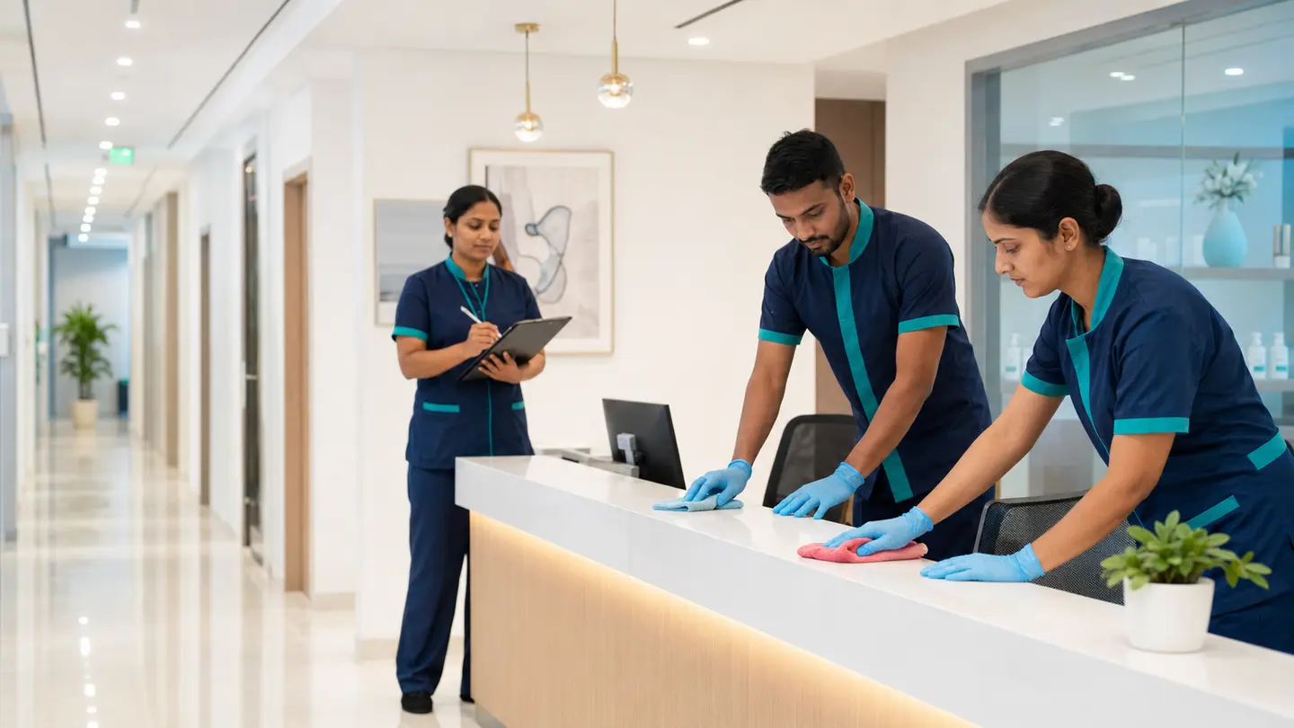 Indian Vivarta-style property care for Healthcare & Clinics