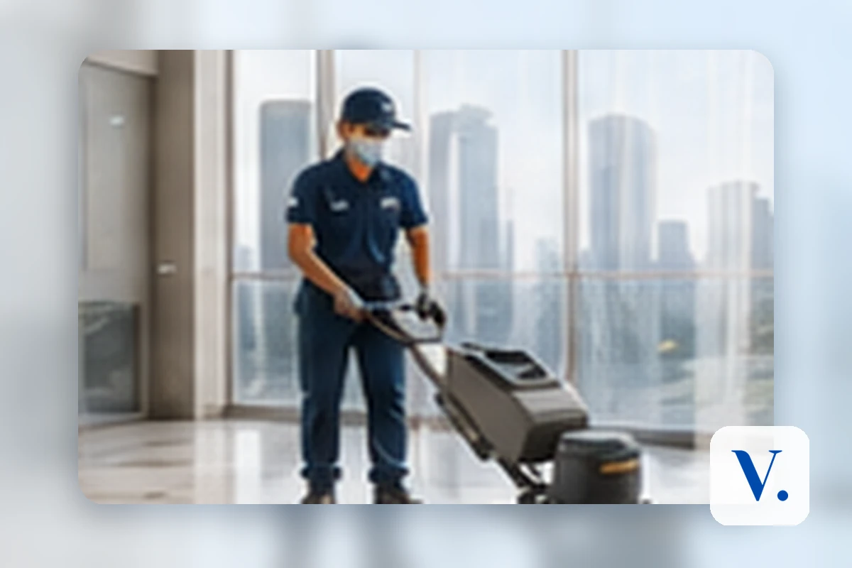 Professional Floor Scrubbing & Polishing service by Vivarta Shine